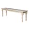 International Concepts Farmhouse Bench, Unfinished BE-60T - alternate 1